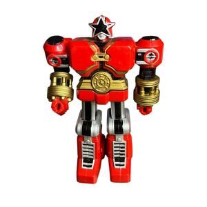 1996 Bandai Power Rangers Zeo MegaZord Red Battlezord Zord 6" Action Figure